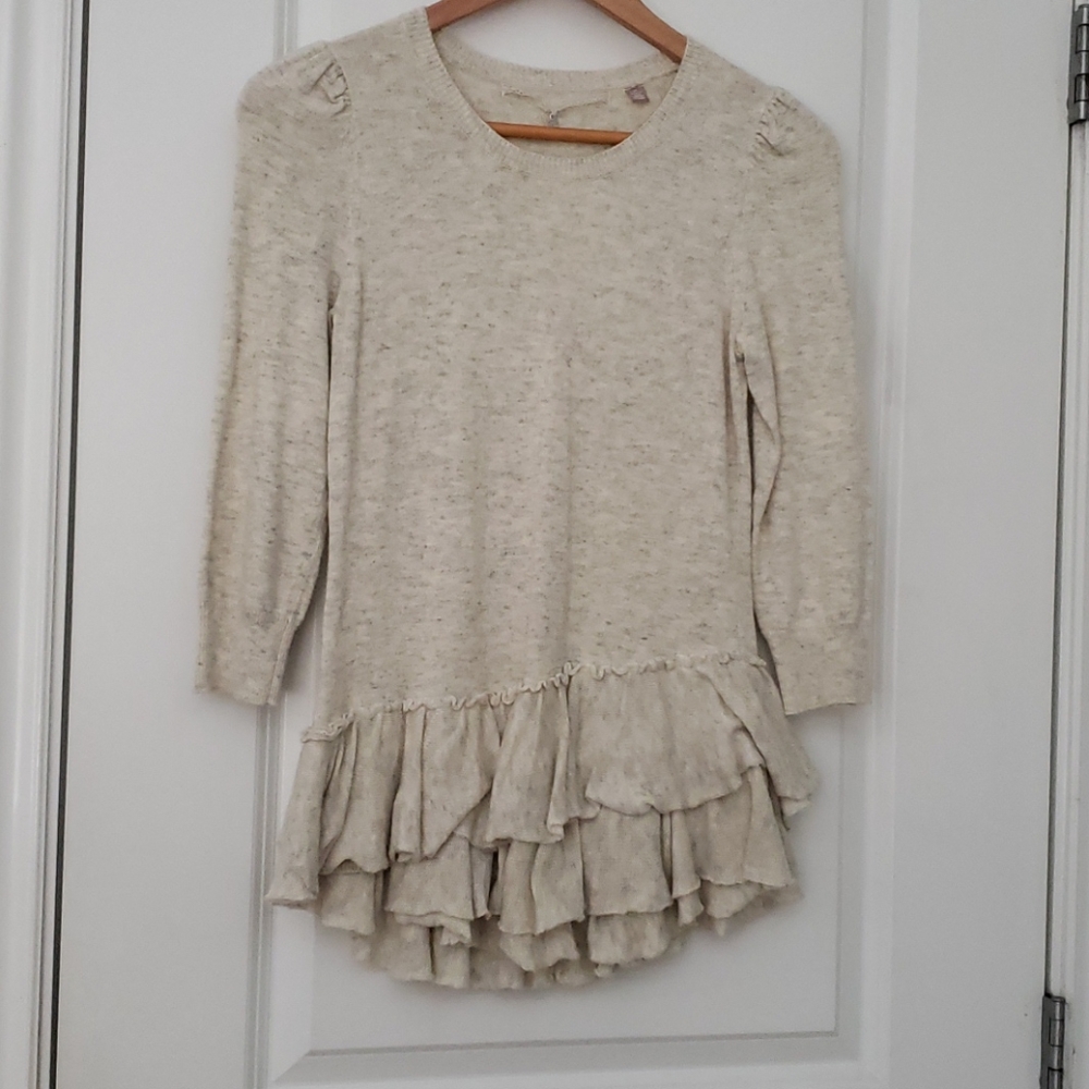 Anthropologie Ruffled Top